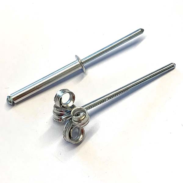 3.2mm X 10mm PEELED RIVET Aluminium (5.0mm MAX GRIP RANGE) 